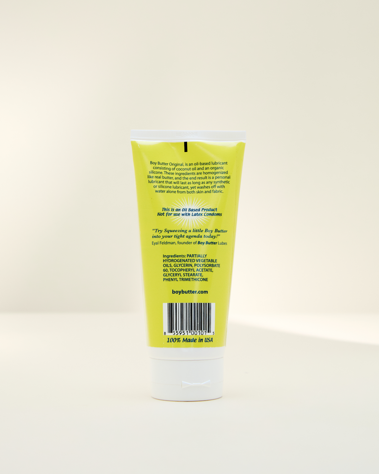 Lube Tube ~ Original Formula 6 oz Boy Butter Lube Tube ~ Original Formula 6 oz Boy Butter