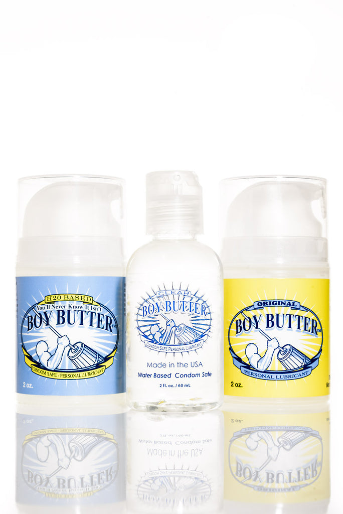 Boy Butter Stock Up & Save Travel Safe Triple Treat Bundle